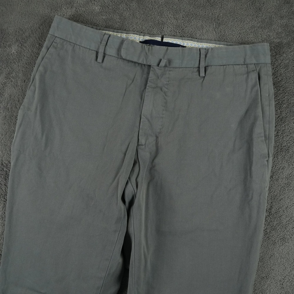 Incotex Summer Incochino Pants Mens 31x28 Gray Slowwear Trousers Smart Italy
